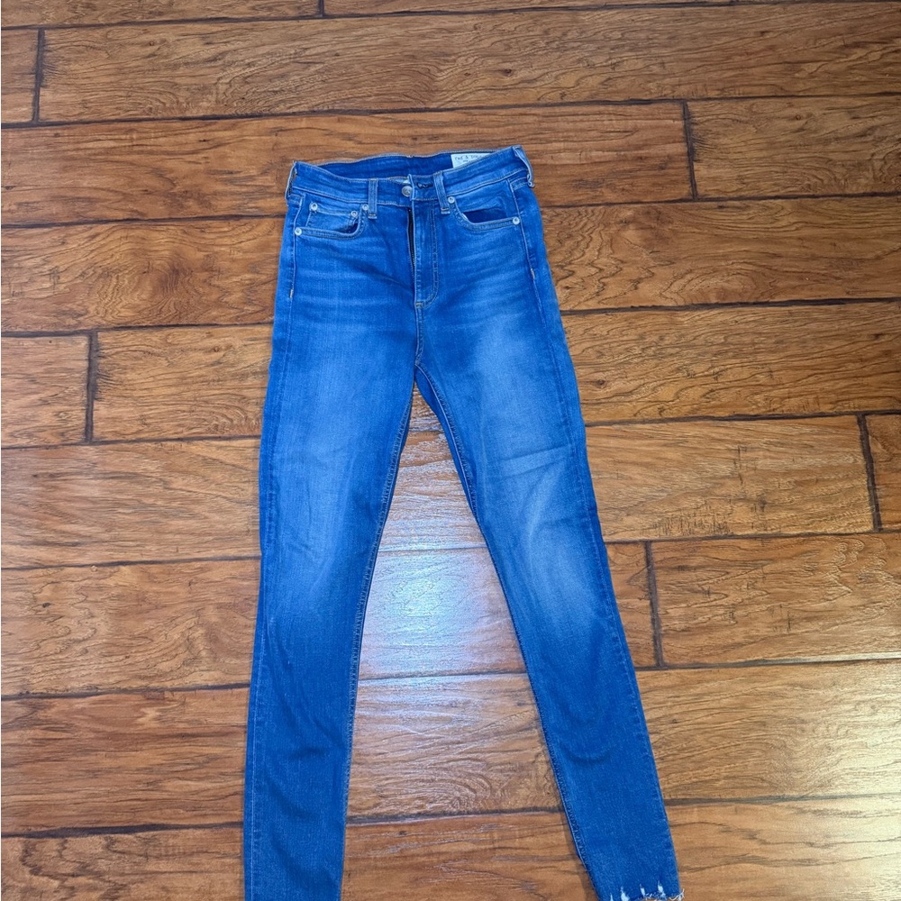 Rag & Bone Vibrant Blue Skinny Jeans